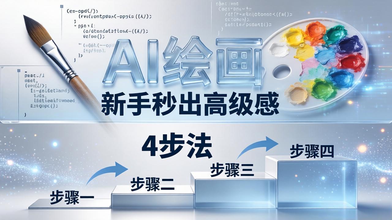 AI绘画入门别再硬磕了！即梦4步法：万能提示词公式+BRTR框架，新手秒出高级感-轻资本网