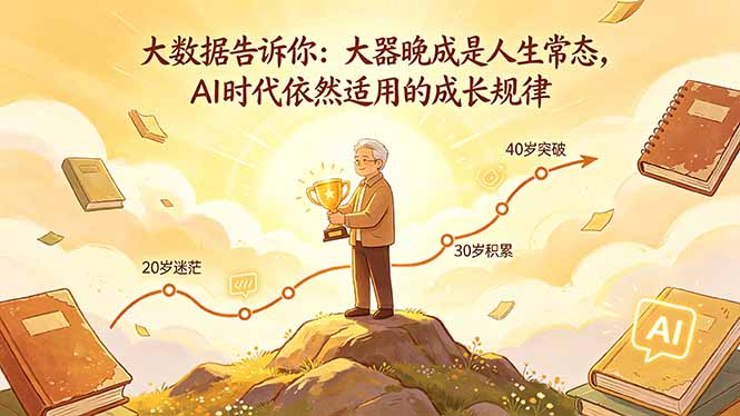 付费文章：大数据告诉你：大器晚成是人生常态，AI 时代依然适用的成长规律-轻资本网