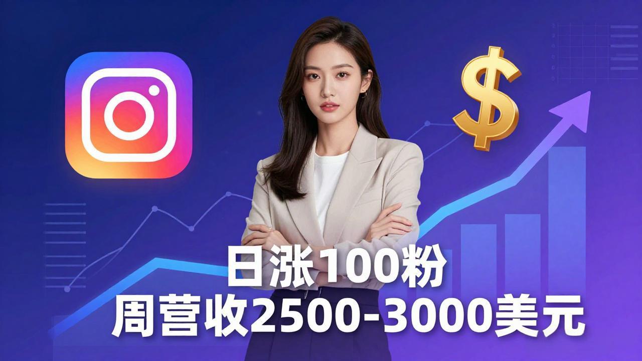 想做数字产品？Sheri亲授：日涨100粉、每周2500至3000美元的营收，Instagram躺着赚-轻资本网