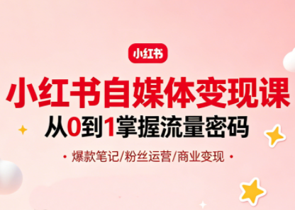 大漂亮·小红书自媒体变现课-轻资本网