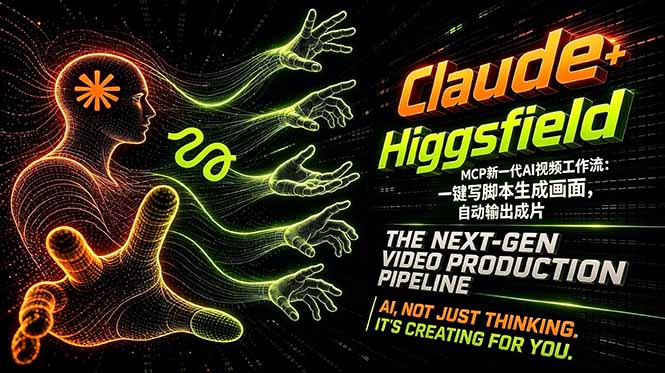 Claude+Higgsfield MCP新一代AI视频工作流：一键写脚本生成画面，自动输出成片-轻资本网