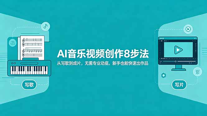 AI音乐视频创作8步法：从写歌到成片，无需专业功底，新手也能快速出作品-轻资本网