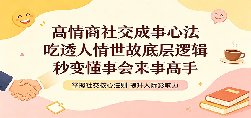 高情商社交成事心法：吃透人情世故底层逻辑，秒变懂事会来事高手-轻资本网