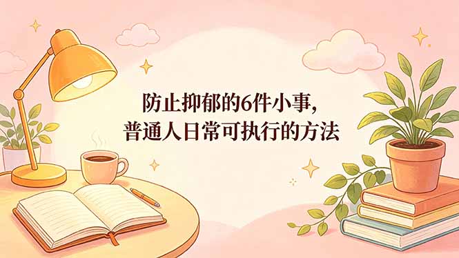 付费文章：防止抑郁的6件小事，普通人日常可执行的方法-轻资本网