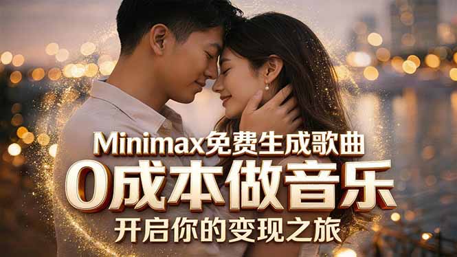 Minimax免费生成歌曲实测！0成本做音乐，说唱流行Lofi一键生成-轻资本网