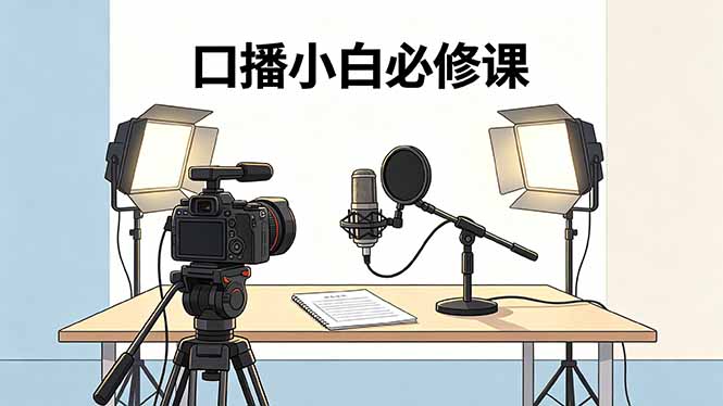 口播小白必修课：录像收音灯光设备+脚本撰写，搭专业级录制场景-轻资本网