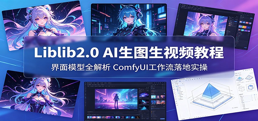 Liblib2.0 AI生图生视频教程：界面模型全解析，ComfyUI工作流落地实操-轻资本网