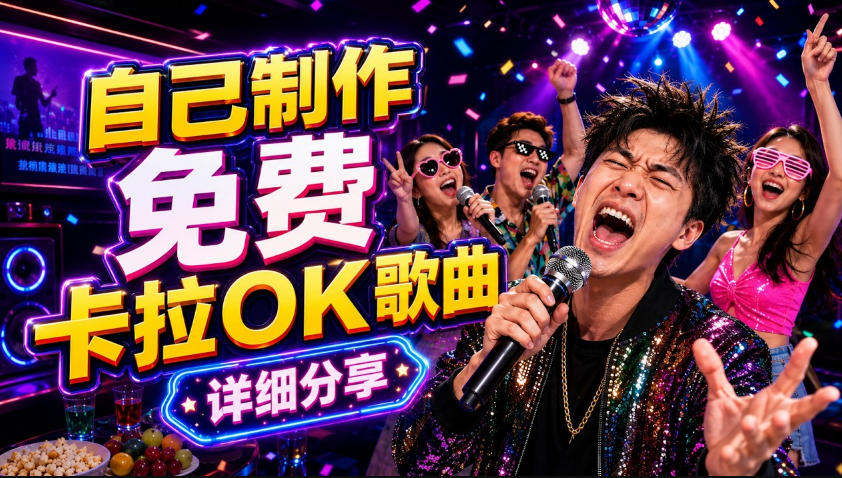 零基础AI制作免费卡拉OK视频教程，从歌曲生成、音轨分离到字幕制作、视频导出，手把手教学-轻资本网