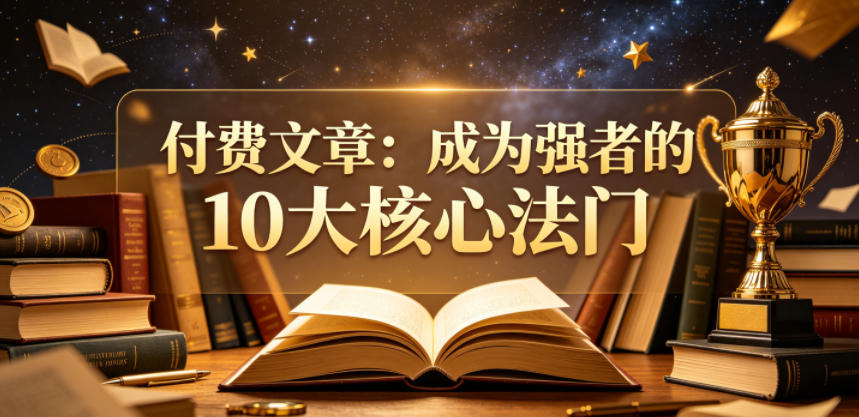 付费文章：成为强者的10大核心法门-轻资本网
