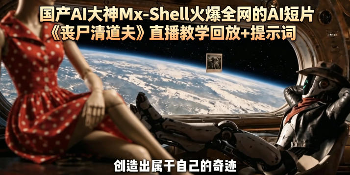 国产AI大神Mx-Shell火爆全网的AI短片《丧尸清道夫》直播教学回放+提示词-轻资本网