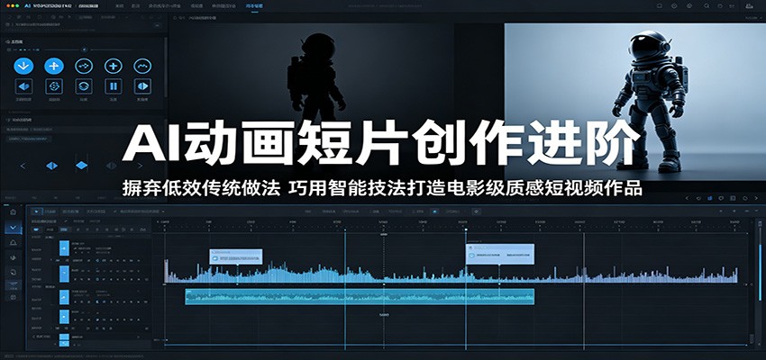 AI动画短片创作进阶:摒弃低效传统做法,巧用智能技法打造电影级质感短视频作品-轻资本网