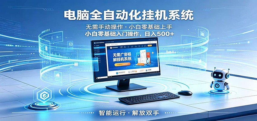 智能广告挂机无需值守，小白上手轻松实现每日增收-轻资本网