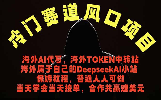 冷门赛道风口项目 海外AI代写！0成本运作完全免费！当天注册当天接单，接单接到手抽筋，无脑...-轻资本网