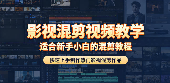 影视混剪视频教学，适合新手小白的混剪教程，快速上手制作热门影视混剪作品-轻资本网