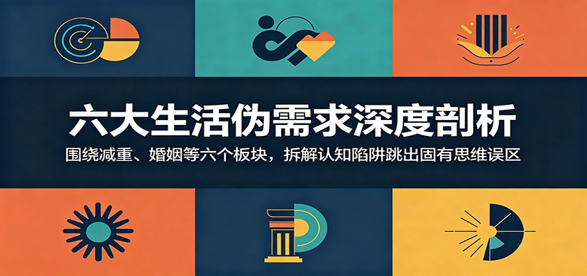 六大生活伪需求深度剖析：围绕减重、婚姻等六个板块，拆解认知陷阱跳出固有思维误区-轻资本网