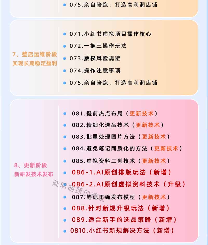图片[4]-小红书虚拟项目特训班9.0，全面拥抱AI，批量产出原创PPT货源，单品/单店纯利润几万到几十W-轻资本网
