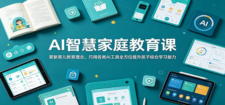 AI智慧家庭教育课：更新育儿教育理念，巧用各类AI工具全方位提升孩子综合学习能力-轻资本网