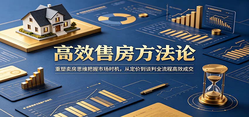 高效售房方法论：重塑卖房思维把握市场时机，从定价到谈判全流程高效成交-轻资本网