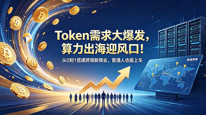 Token需求大爆发，算力出海迎风口！从0到1搭建跨境新商业，普通人也能上车-轻资本网