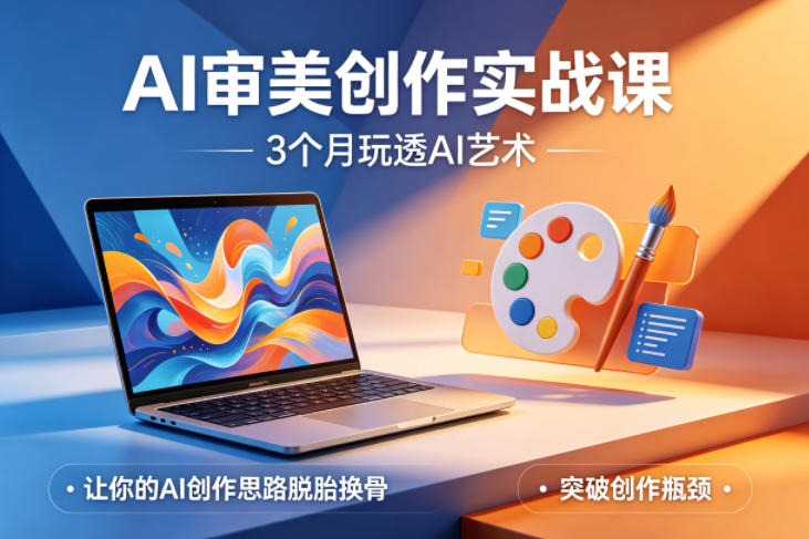 AI审美创作实战课，3个月玩透AI艺术，让你的AI创作思路脱胎换骨，突破创作瓶颈(更新0617)-轻资本网