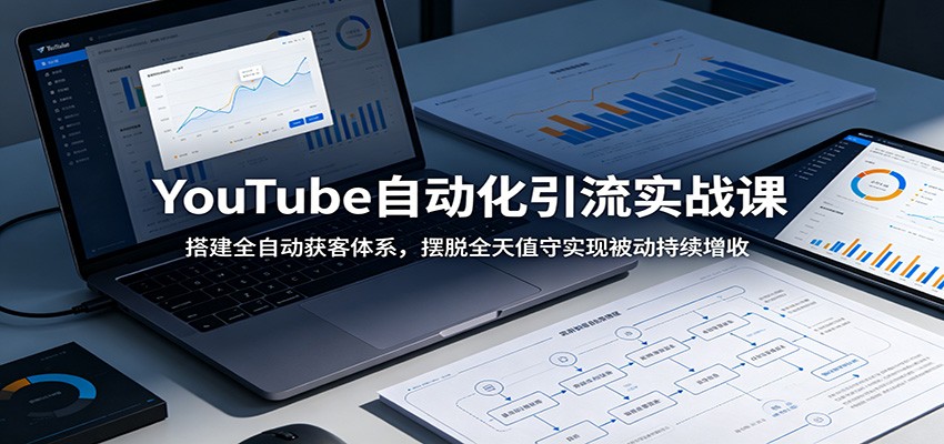 YouTube自动化引流实战课：搭建全自动获客体系，摆脱全天值守实现被动持续增收-轻资本网