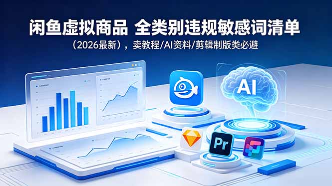 闲鱼虚拟商品 全类别违规敏感词清单(2026最新-轻资本网
