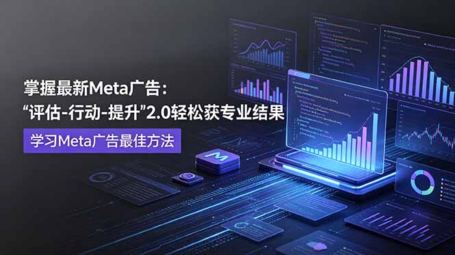 掌握最新的Meta广告，通过“评估-行动-提升”2.0版本轻松获得专业级结果。学习目前学习Meta广告的最佳方法-轻资本网
