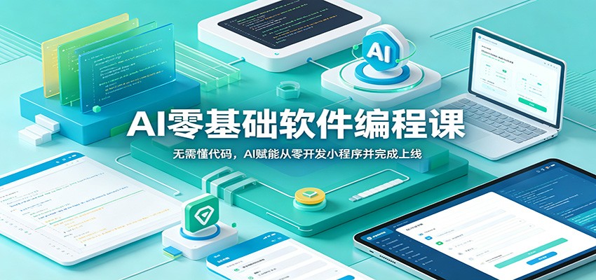 AI零基础软件编程课：无需懂代码，AI赋能从零开发小程序并完成上线-轻资本网