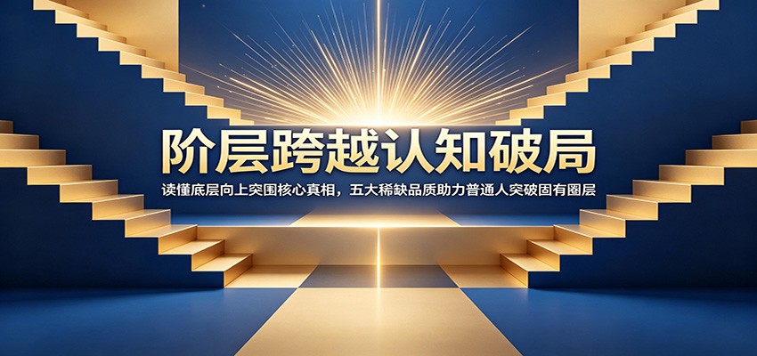 阶层跨越认知破局：读懂底层向上突围核心真相，五大稀缺品质助力普通人突破固有圈层-轻资本网
