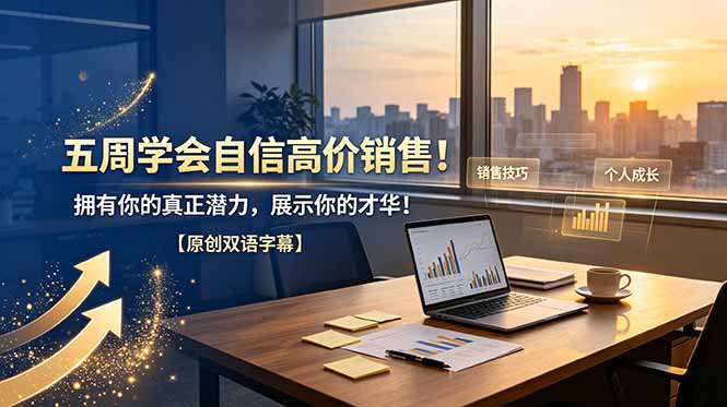 五周学会自信高价销售！拥有你的真正潜力，展示你的才华！【原创双语字幕】-轻资本网