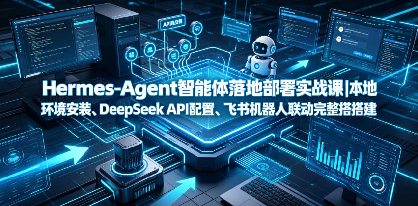 Hermes-Agent智能体落地部署实战课｜本地环境安装、DeepSeek API配置、飞书机器人联动完整搭建教程-轻资本网