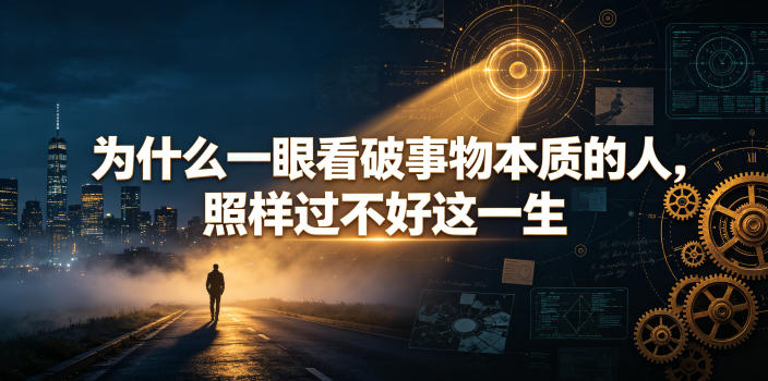 付费文章：为什么一眼看破事物本质的人，照样过不好这一生-轻资本网