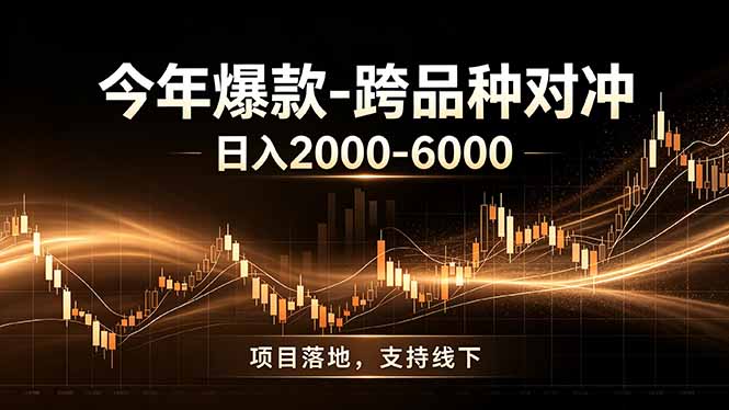全新跨品种对冲模式上线！日稳定盈利 2000-6000，合规长久可批量放大-轻资本网
