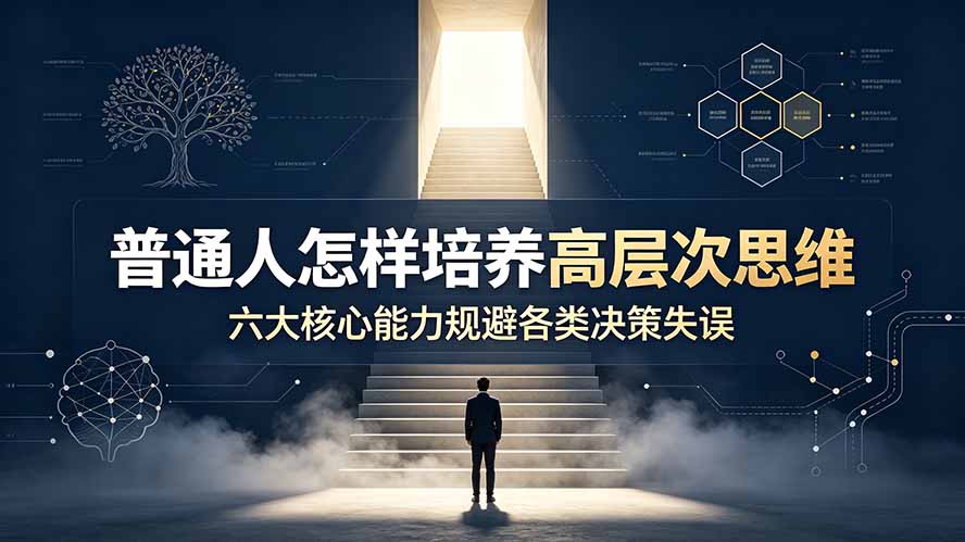 付费文章：普通人怎样培养高层次思维，六大核心能力规避各类决策失误-轻资本网