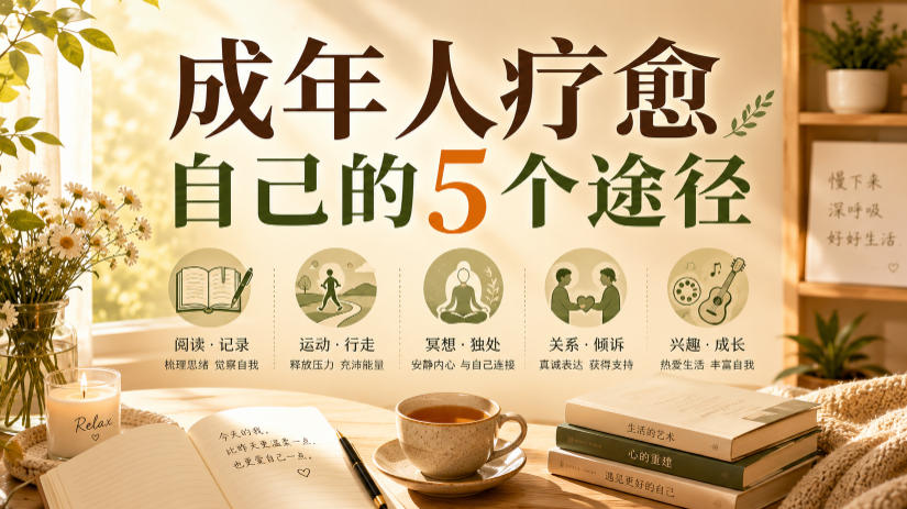 付费文章:成年人疗愈自己的5个途径