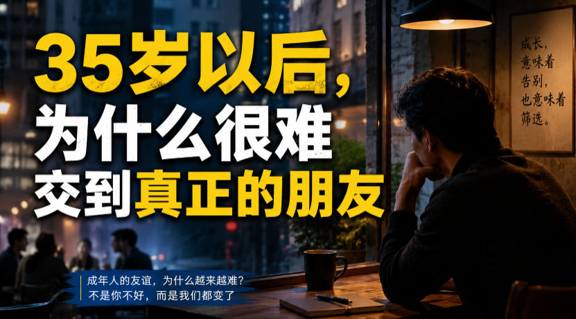 付费文章：35岁以后，为什么很难交到真正的朋友-轻资本网