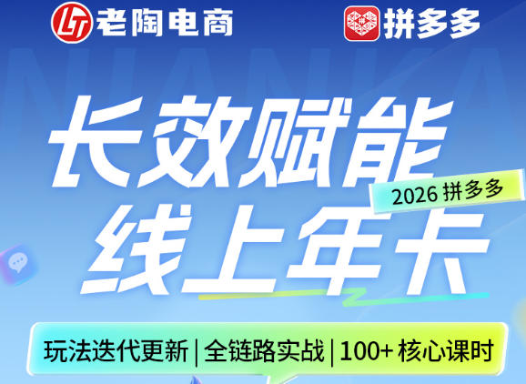 拼多多线上SVIP线上年卡，从认知到基础、从推广到活动、从活动到玩法，全链路实战(260730)-轻资本网