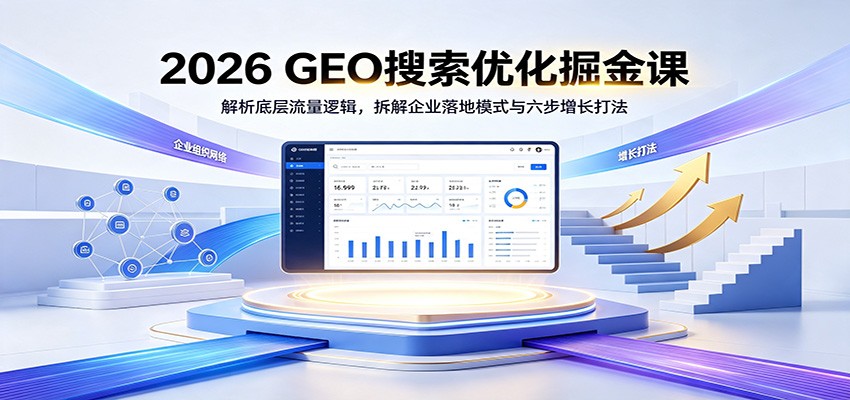 2026 GEO搜索优化掘金课：解析底层流量逻辑，拆解企业落地模式与六步增长打法-轻资本网