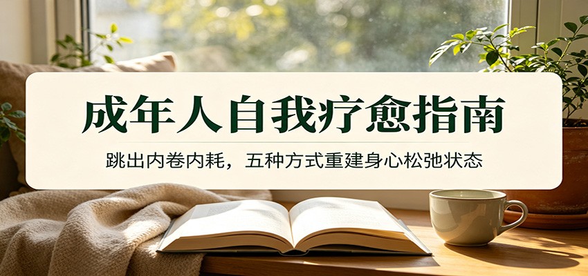 成年人自我疗愈指南：跳出内卷内耗，五种方式重建身心松弛状态-轻资本网