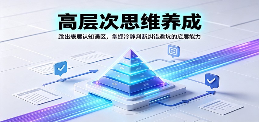 高层次思维养成：跳出表层认知误区，掌握冷静判断纠错避坑的底层能力-轻资本网