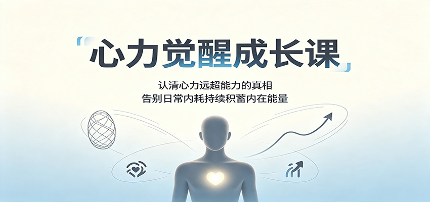 心力觉醒成长课：认清心力远超能力的真相，告别日常内耗持续积蓄内在能量-轻资本网