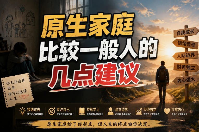付费文章：给原生家庭比较一般人的几点建议-轻资本网