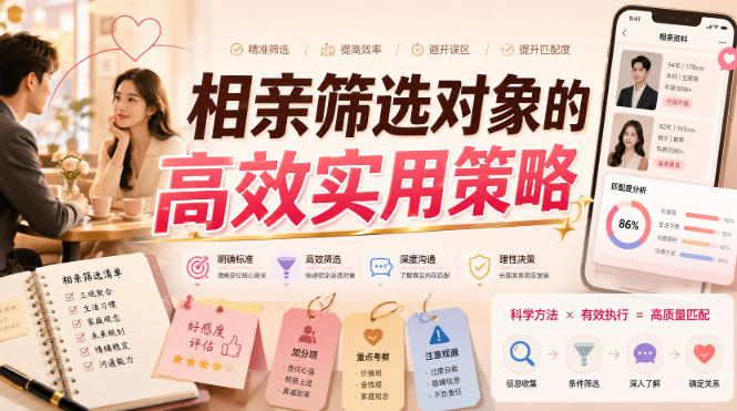付费文章：相亲筛选对象的高效实用策略-轻资本网