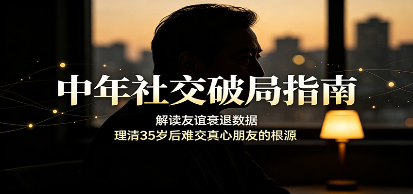 中年社交破局指南:解读友谊衰退数据,理清35岁后难交真心朋友的根源-轻资本网