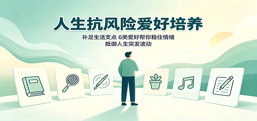 人生抗风险爱好培养:补足生活支点,6类爱好帮你稳住情绪,抵御人生突发波动-轻资本网