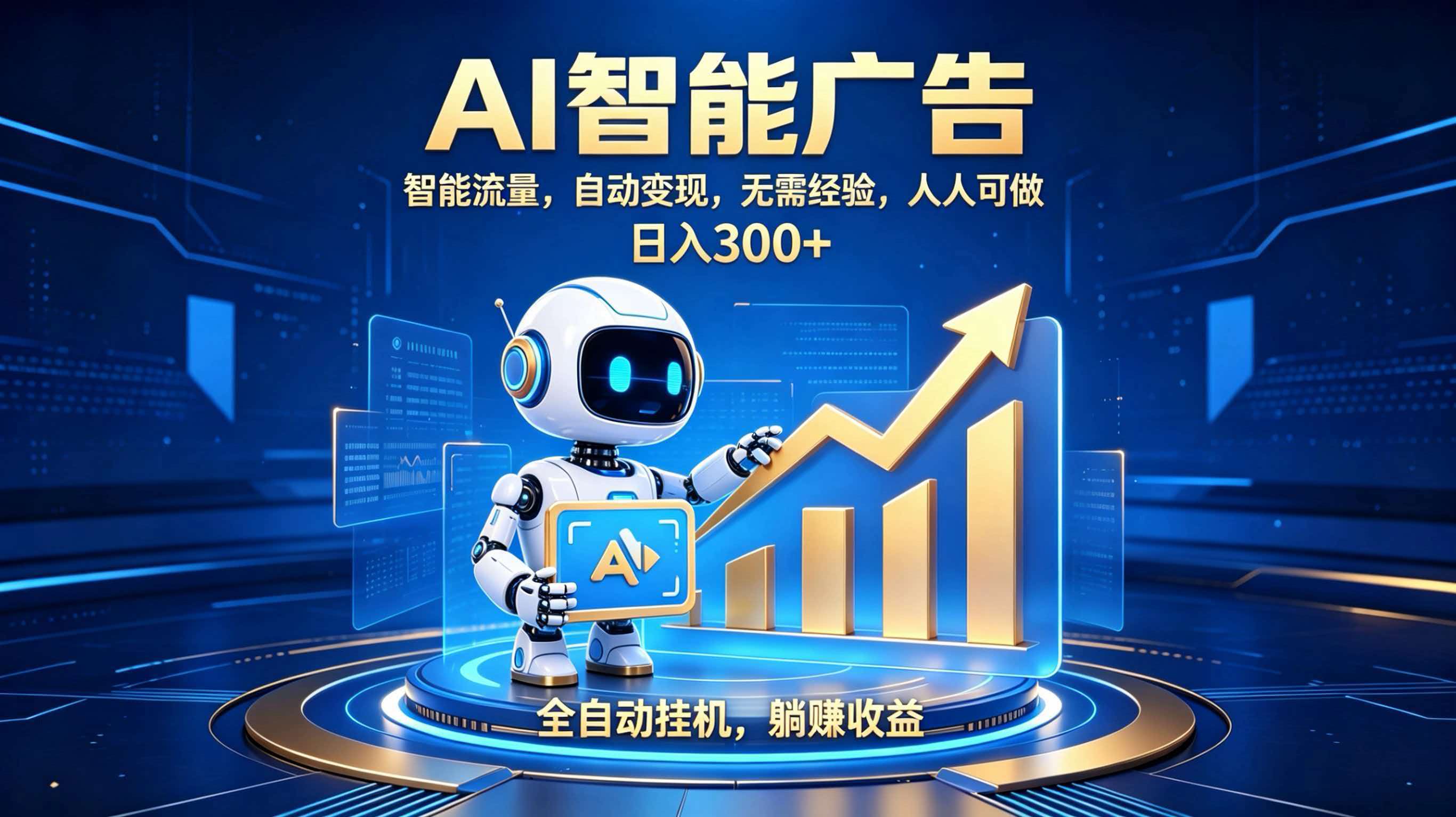 轻资产新赛道，全自动AI广告，打造持续收益-轻资本网