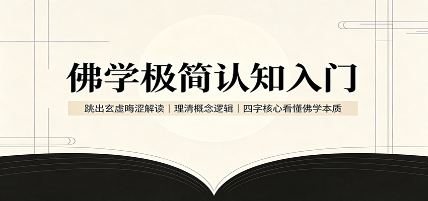佛学极简认知入门：跳出玄虚晦涩解读，理清概念逻辑，四字核心看懂佛学本质-轻资本网