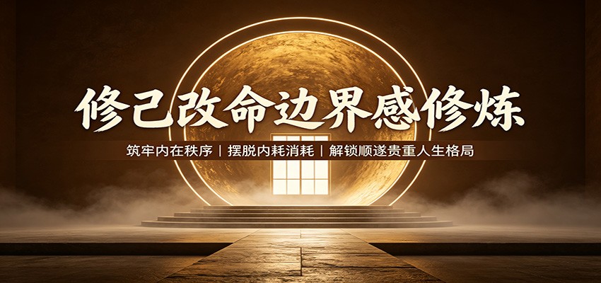 修己改命边界感修炼:筑牢内在秩序,摆脱内耗消耗,解锁顺遂贵重人生格局-轻资本网