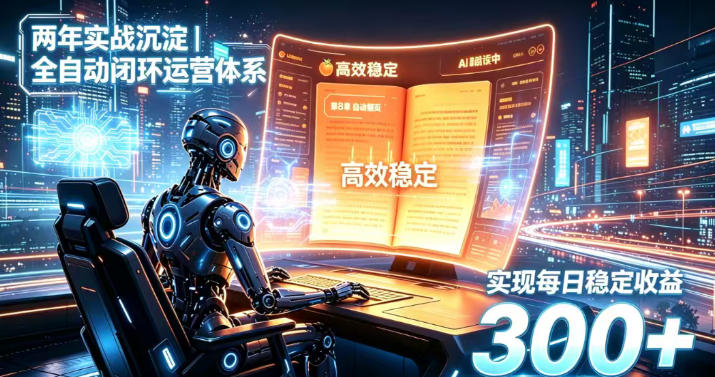 两年实战沉淀｜全自动闭环运营体系，实现每日稳定收益300+【揭秘】-轻资本网