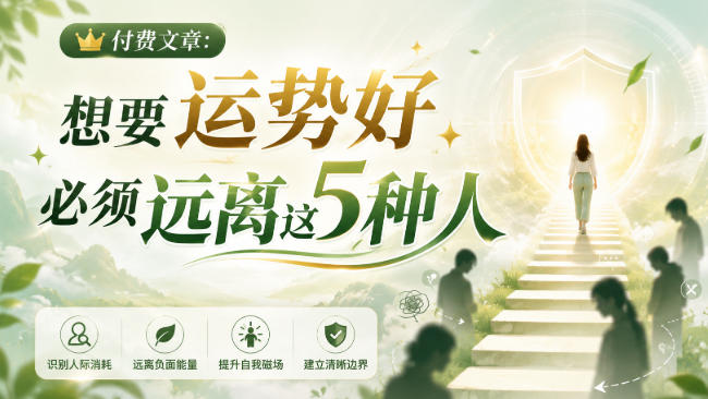 付费文章：想要运势好，必须远离这5种人-轻资本网
